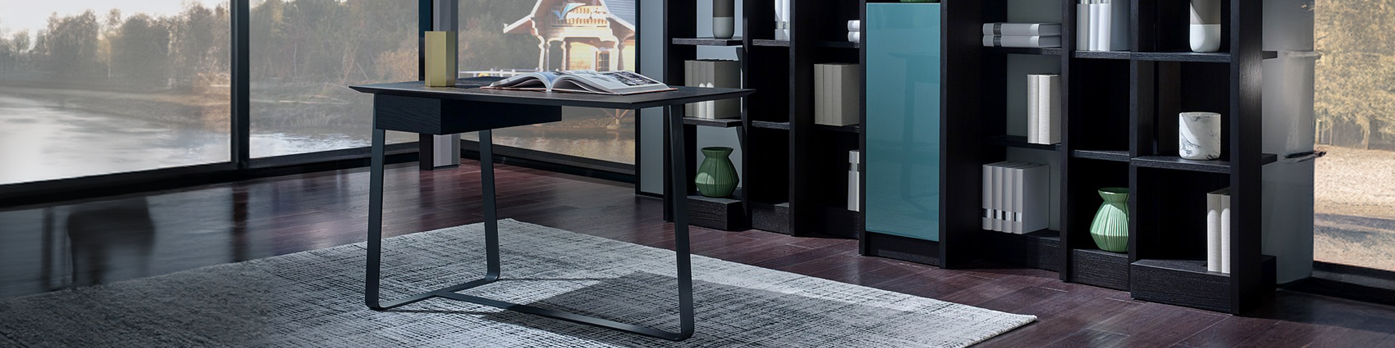 シンプルで部屋に馴染む！ ⒉５人掛け！　ブラック！ オフィス– mutukishop