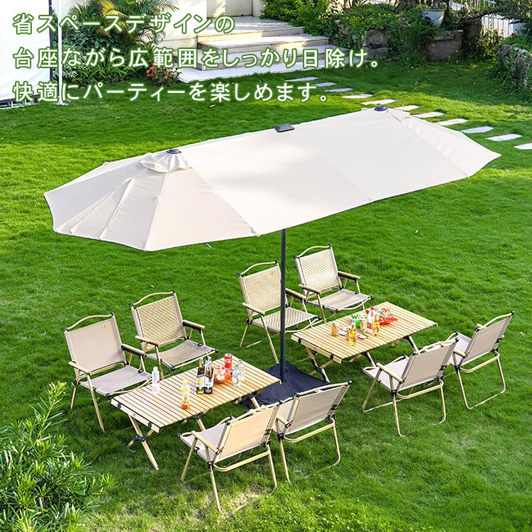 アウトドアパラソル 大型 庭院用 バルコニー ガーデン UVカット ローマ風 0001-parasol