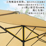 アウトドアパラソル 大型 庭院用 バルコニー ガーデン UVカット ローマ風 0001-parasol