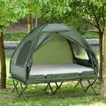 アウトドアコットテント キャンプ用 二人用 厚手 防水 釣り 多用途 0001-camptent