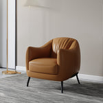 高級合皮製チェア - 無垢材フレーム使用 | モダンデザインで快適な座り心地 flsd-5193