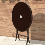 ガーデンテーブル ガーデニング バルコニー 外用テーブル ベランダ おしゃれ スタッキング コンパクト アウトドア 丸型 テラス zy-268