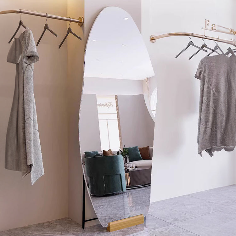 クラウドミラー 全身鏡 壁掛け 不規則デザイン 寝室用 フロアミラー mr-226