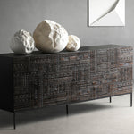 高級チーク製キャビネット - おしゃれで機能的な収納ソリューション hsxz-2190