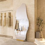 クラウドミラー 全身鏡 壁掛け 不規則デザイン 寝室用 フロアミラー mr-226