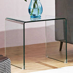 スタイリッシュな強化ガラス製ティーテーブル - モダンなリビングに最適なインテリアアイテム! bd-4565