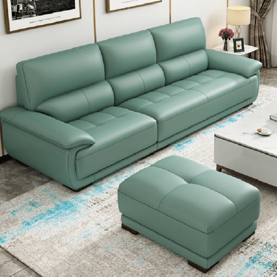 高級本革ラテックスパインソファー | 快適でスタイリッシュな合成皮革リビングソファ hxl-1267