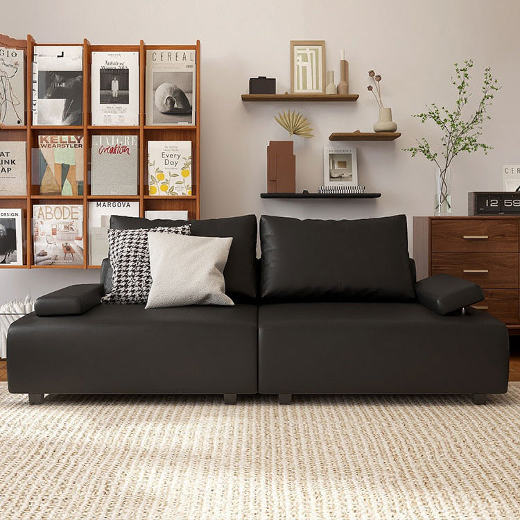 高品質 ソファー 木製フレーム&MDF 多機能合皮フェイクレザーソファ fsmy-399