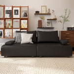 高品質 ソファー 木製フレーム&MDF 多機能合皮フェイクレザーソファ fsmy-399