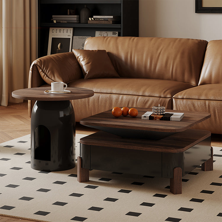 無垢材使用!おしゃれなパインセンターテーブル - モダンデザインと多層板の組み合わせ fxxrj-3164