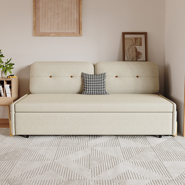 シリコンフィル使用!快適な座り心地の多層板製ソファー - 綿麻カバーのオシャレなデザイン fsx-5128