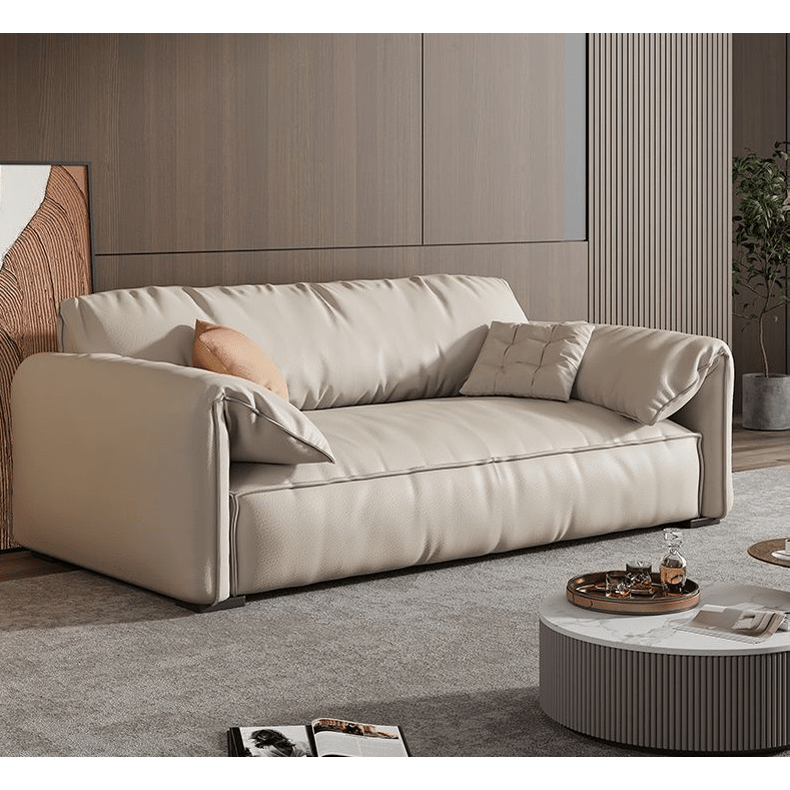 【極上の座り心地】ラグジュアリーソファー パイン材 ダウン&シリコンフィル使用 本革&合成皮革 ラテックスマット付 hxl-1262