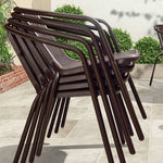 ガーデンチェア 4脚セット ガーデン 椅子 背もたれ ベランダ バルコニー ガーデンファニチャー イス アウトドア zy-149