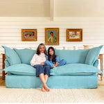 ラグジュアリーソファー パインフレーム ダウン&シリコンフィルクッション 高級綿麻ファブリック Hersa-1646