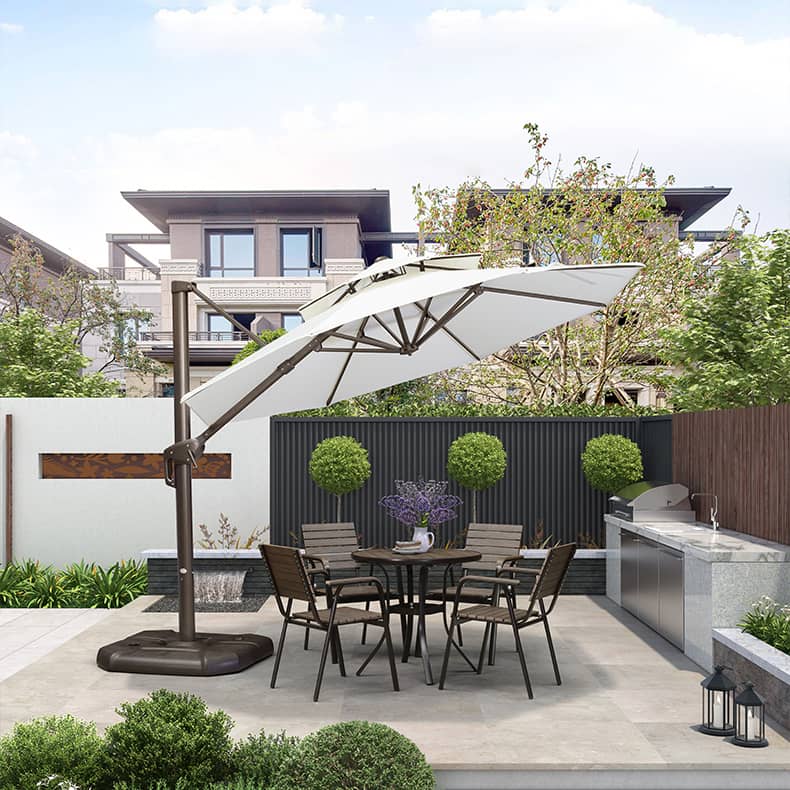 パラソル ガーデンパラソル パラソルセット 大きめ 日除け 雨ざらし パラソル スタンドパラソル zy-127-2