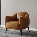 高級合皮製チェア - 無垢材フレーム使用 | モダンデザインで快適な座り心地 flsd-5193