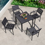 ガーデンテーブル セット 5点セット チェア おしゃれ コンパクト アウトドア バルコニー ガーデンファニチャーセット zy-034