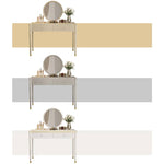 パインと銅の高級ガラス化粧台セット - 極上のエレガンスをあなたに hgl-4332