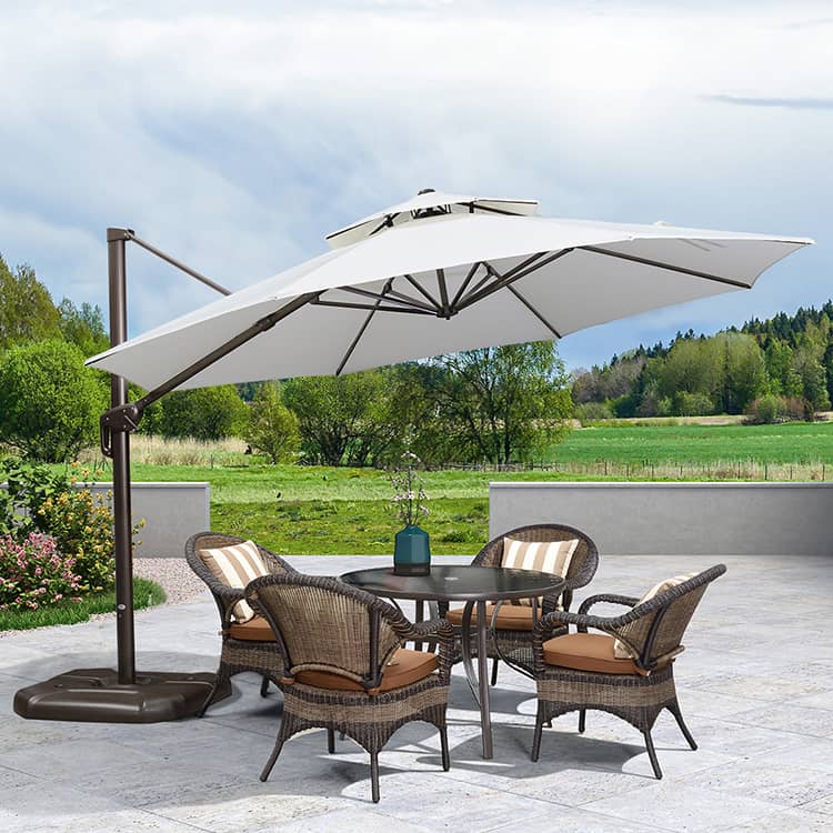 パラソル ガーデンパラソル パラソルセット 大きめ 日除け 雨ざらし パラソル スタンドパラソル zy-127-2