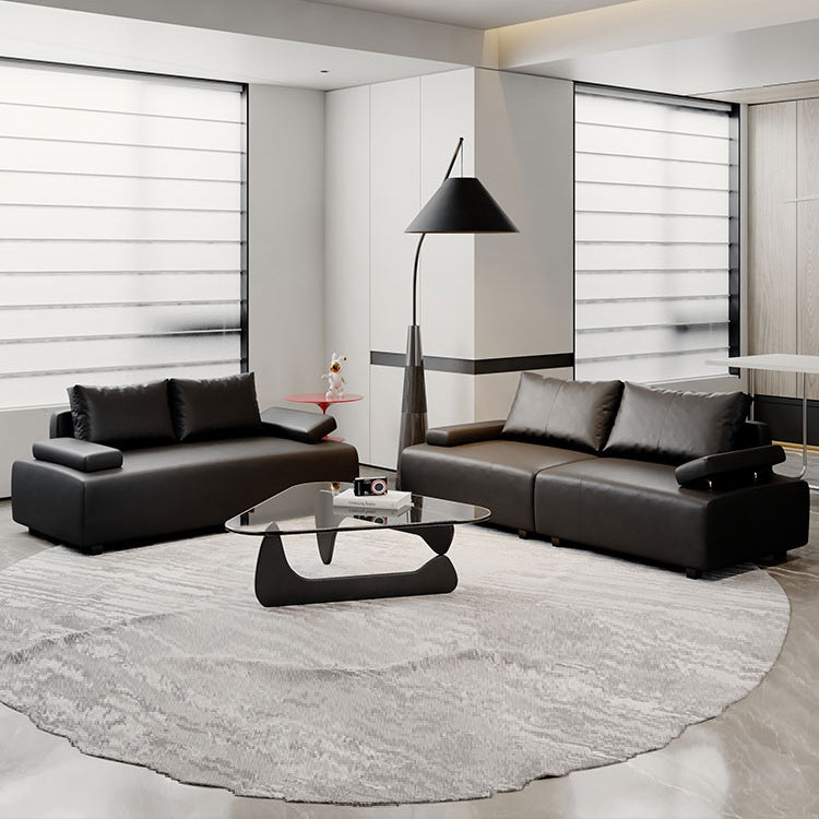 高品質 ソファー 木製フレーム&MDF 多機能合皮フェイクレザーソファ fsmy-399