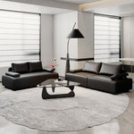 高品質 ソファー 木製フレーム&MDF 多機能合皮フェイクレザーソファ fsmy-399