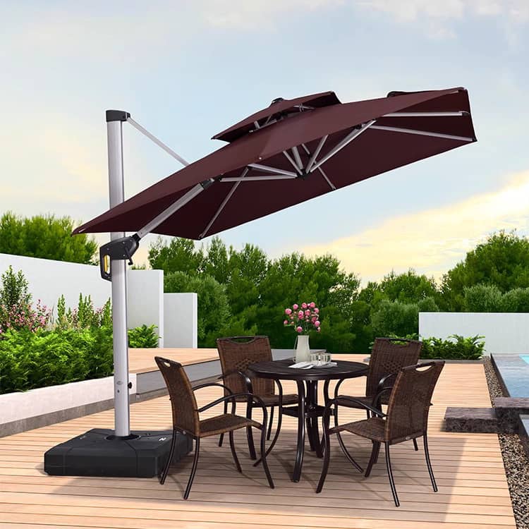 パラソル ベース付き ガーデンパラソルセット 日よけ ガーデンパラソル パラソル 日傘 アウトドア zy-025-2