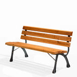 ガーデンベンチ ベンチ 木目調 アルミ ガーデンチェア アルミ製フレーム 長椅子 おしゃれ チェア ガーデン アウトドア zy-143