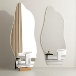 ミラー おしゃれ 無垢材 150×40cm 160×60cm 180×80cm ナチュラル ガラス北欧風 シンプル リビング 寝室 玄関用 mr-226