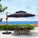 パラソル ガーデンパラソル 2層式 ベースセット スタンドタイプ 日よけ 大型 パラソル テラス アウトドア用品zy-55