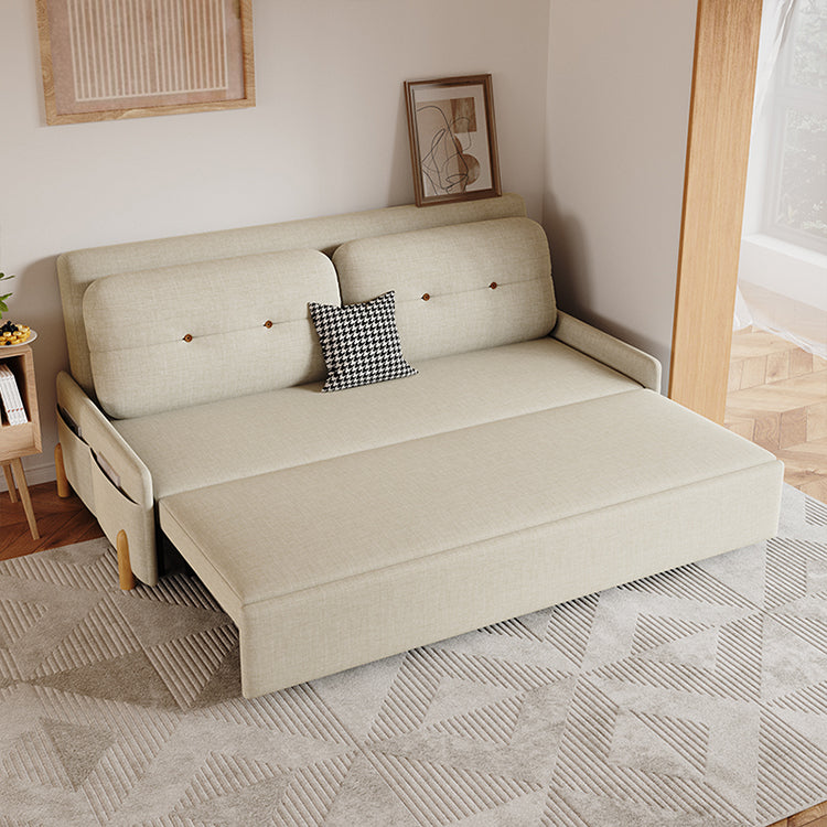 シリコンフィル使用!快適な座り心地の多層板製ソファー - 綿麻カバーのオシャレなデザイン fsx-5128