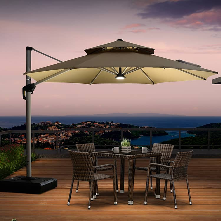 パラソル ガーデンパラソル ベランダ バルコニー ガーデン ベースセット 日よけ 遮光 日傘 おしゃれ ガーデニング zy-56-2