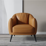 高級合皮製チェア - 無垢材フレーム使用 | モダンデザインで快適な座り心地 flsd-5193