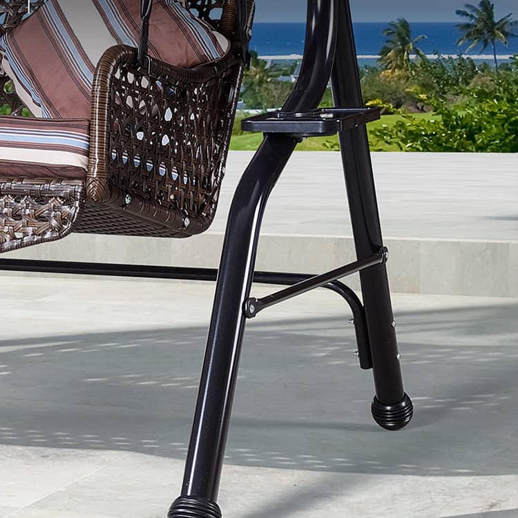 ブランコ スウィングベンチ 椅子 チェア 屋根付き シェード付き クッション付き ベンチ ガーデンファニチャー ガーデン スウィング zy-026