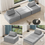 モダンデザイン 綿麻製 ソファー - 快適でスタイリッシュなリビング用ソファーベッド fsq-1421