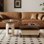 無垢材使用!おしゃれなパインセンターテーブル - モダンデザインと多層板の組み合わせ fxxrj-3164