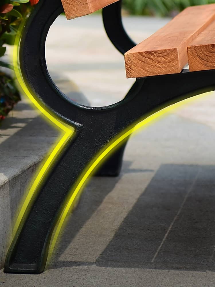 ガーデンベンチ ベンチ 木目調 アルミ ガーデンチェア アルミ製フレーム 長椅子 おしゃれ チェア ガーデン アウトドア zy-143