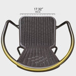 ガーデンチェア 4脚セット ガーデン 椅子 背もたれ ベランダ バルコニー ガーデンファニチャー イス アウトドア zy-149