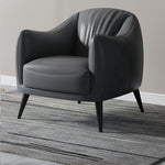 高級合皮製チェア - 無垢材フレーム使用 | モダンデザインで快適な座り心地 flsd-5193