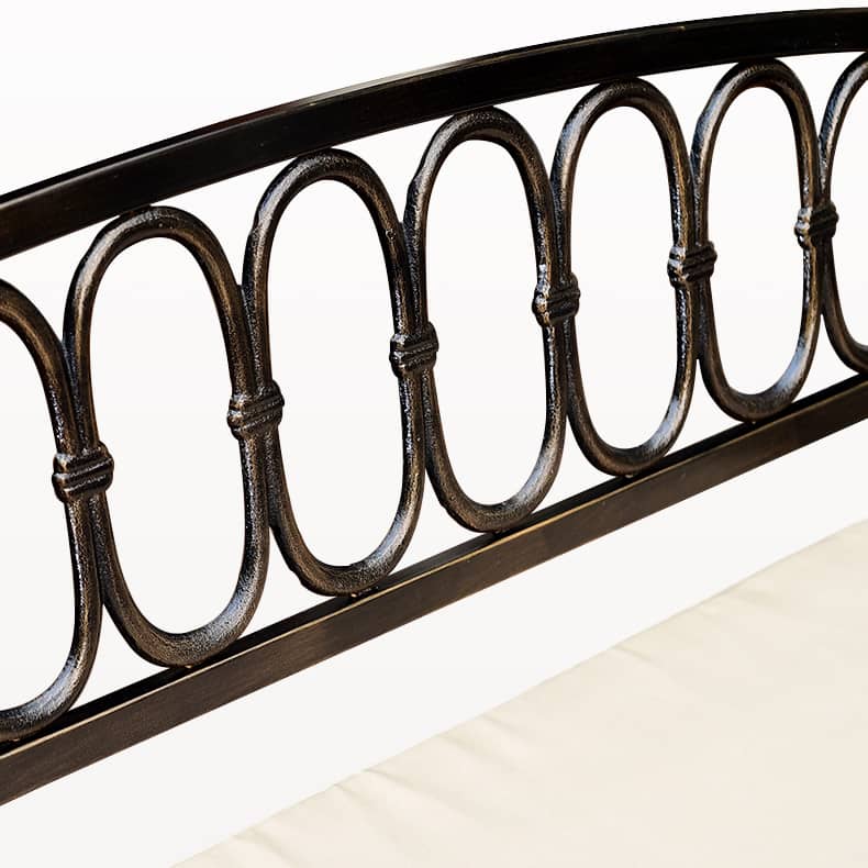 ガーデンベンチ 2人掛け 3人掛け アイアン 肘掛け 背もたれ付き アンティーク調 ガーデンチェア ベンチ コンパクト 長椅子 テラス zy-101