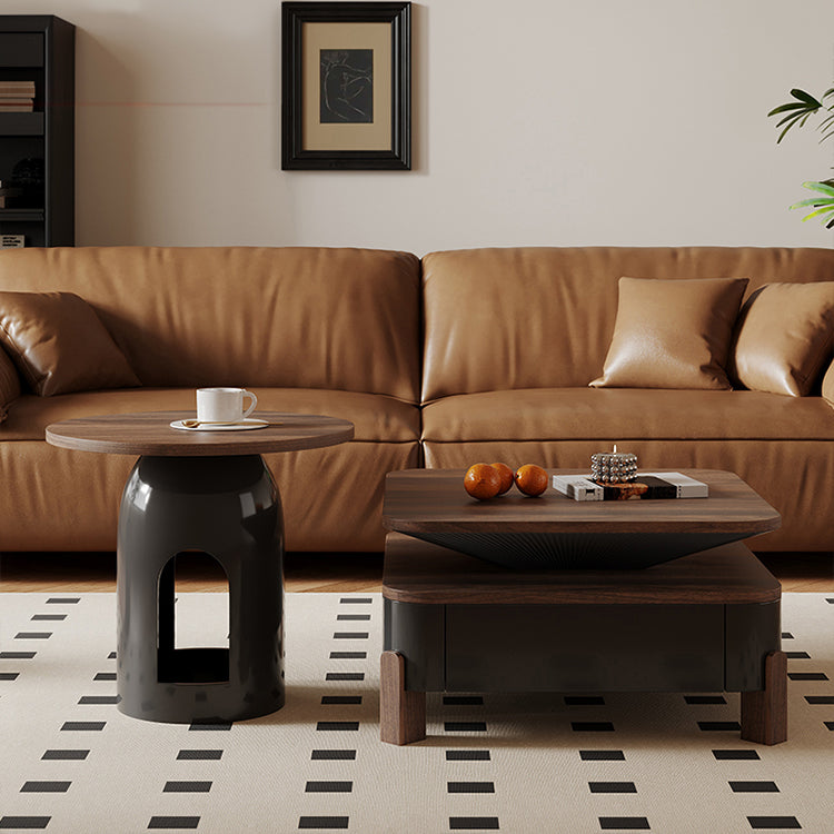 無垢材使用!おしゃれなパインセンターテーブル - モダンデザインと多層板の組み合わせ fxxrj-3164