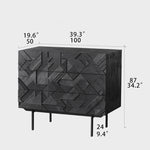 高品質チーク多層板キャビネット - モダンでスタイリッシュな収納ソリューション hsxz-2201