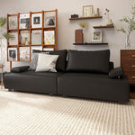 高品質 ソファー 木製フレーム&MDF 多機能合皮フェイクレザーソファ fsmy-399