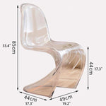 アクリル製のスタイリッシュチェア - モダンでエレガントなインテリアに最適! bd-4563-ch