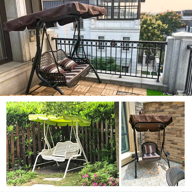 ブランコ スウィングベンチ 椅子 チェア 屋根付き シェード付き クッション付き ベンチ ガーデンファニチャー ガーデン スウィング zy-026