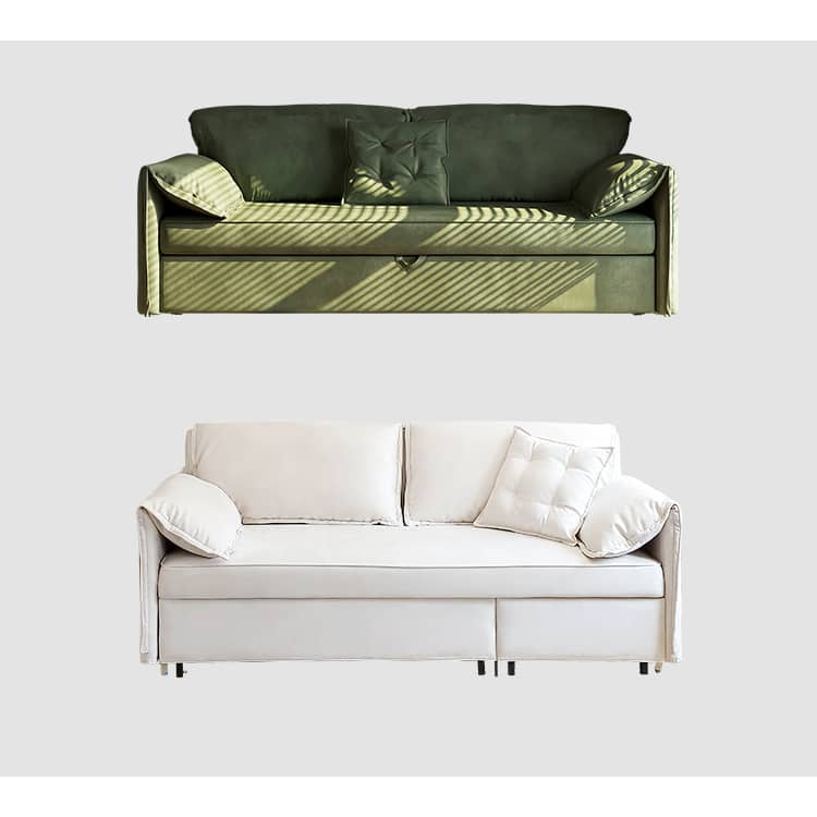 【極上の心地】パイン無垢材フレーム & シリコンフィルクッション使用 高級スエードソファー fwlp-932