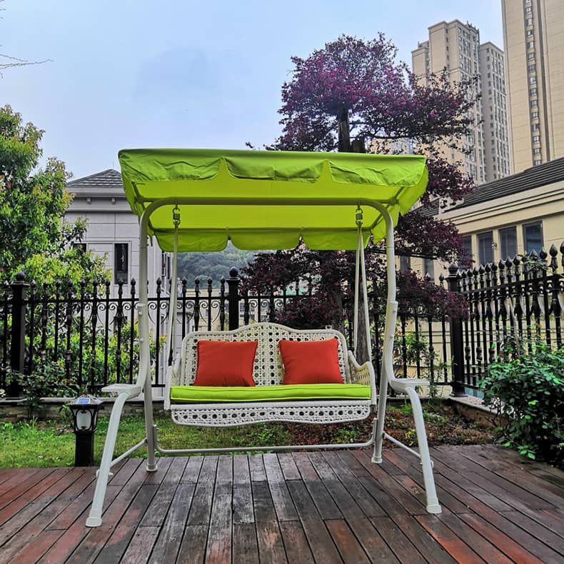 ブランコ スウィングベンチ 椅子 チェア 屋根付き シェード付き クッション付き ベンチ ガーデンファニチャー ガーデン スウィング zy-026