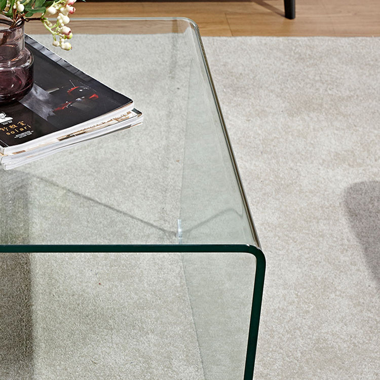 スタイリッシュな強化ガラス製ティーテーブル - モダンなリビングに最適なインテリアアイテム! bd-4565