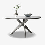 高級感グレー合成皮革ダイニングチェアメタル脚快適デザイン hagst-5369