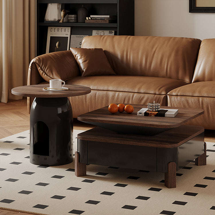 無垢材使用!おしゃれなパインセンターテーブル - モダンデザインと多層板の組み合わせ fxxrj-3164