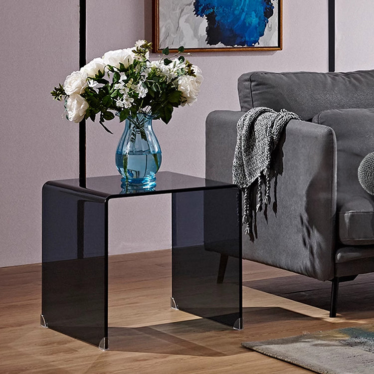 スタイリッシュ強化ガラス製ティーテーブル - モダンなデザインでおしゃれな空間を演出! bd-4561